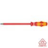 Wera VDE Insulated Screwdriver: Slotted 10mm x 200mm (with LaserTip)