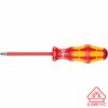 Wera VDE Insulated Screwdriver: Pozidriv PZ #4 x 100mm (without LaserTip)