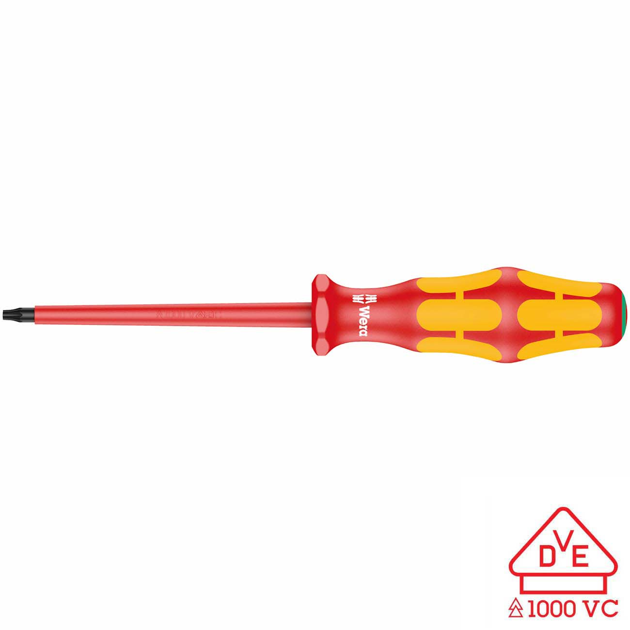 Wera VDE Insulated Screwdriver: TORX TX #9 x 80mm