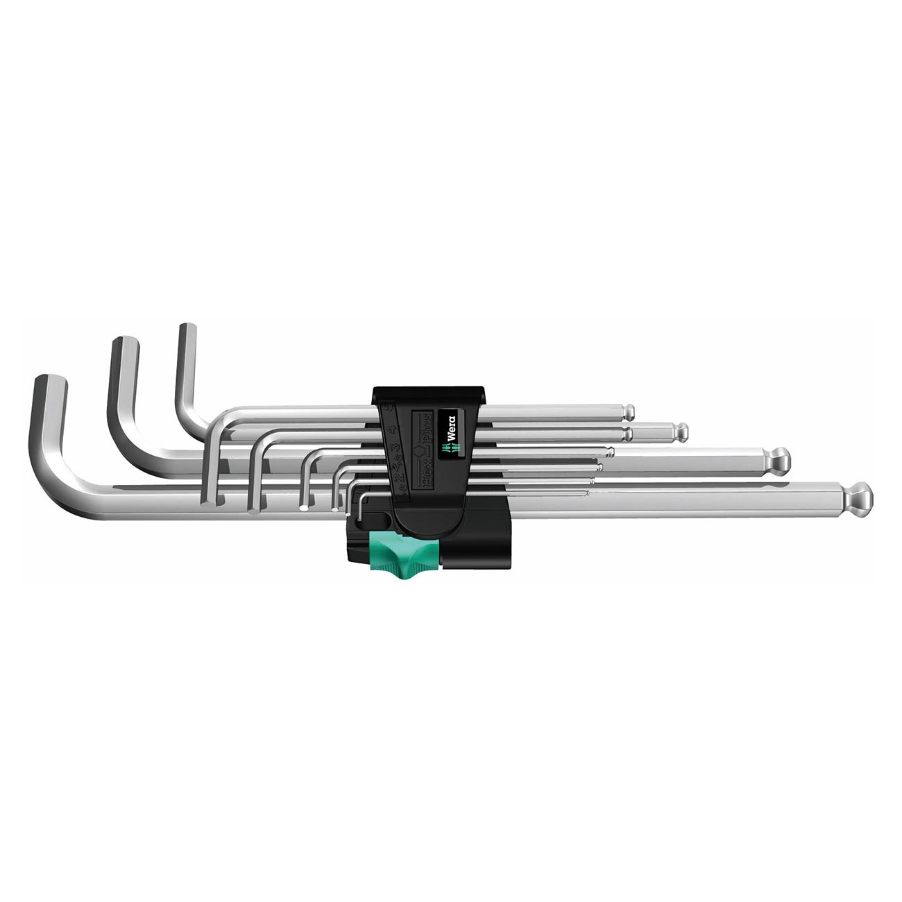 Wera Metric Hex-Plus L-Key Set Chrome Plated (9 Piece)