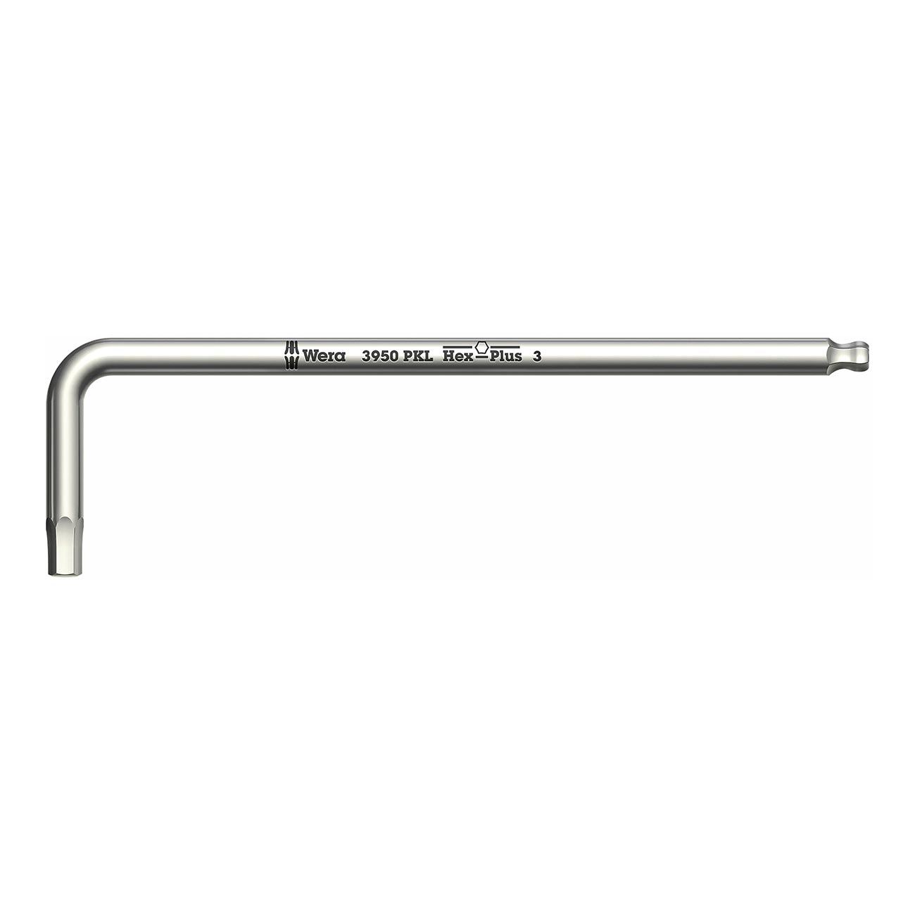 Wera Metric Stainless Steel L-Key Hex-Plus: 3mm x 123mm