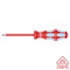 Wera VDE Insulated Stainless Steel Screwdriver: PH #1 x 80mm with LaserTip