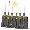 Wera ESD-Safe Micro Precision Screwdriver Set and Rack (6 Piece)
