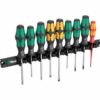 Wera Mixed Screwdriver Set and Magnetic Rack (9 piece set)