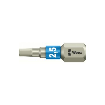 Wera Stainless Screwdriver Bit: HEX-PLUS 2.5 x 25mm