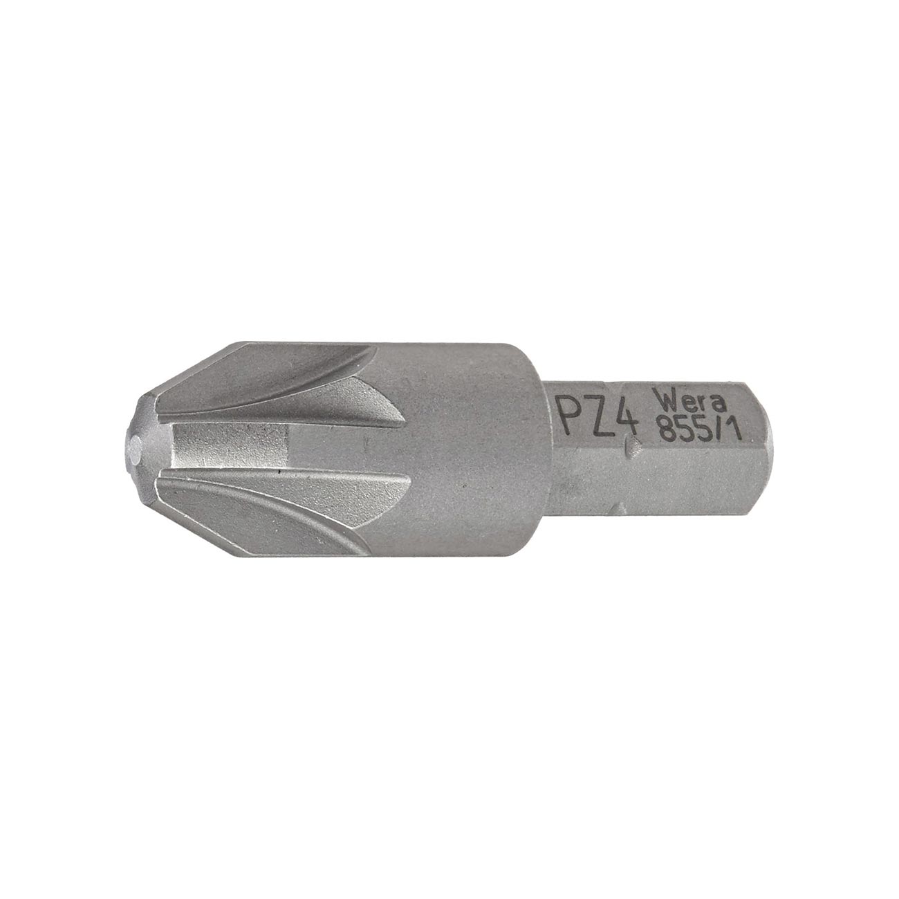 Wera Pozidriv Screwdriver Bit: PZ #4 - 1/4″ Drive (Single)