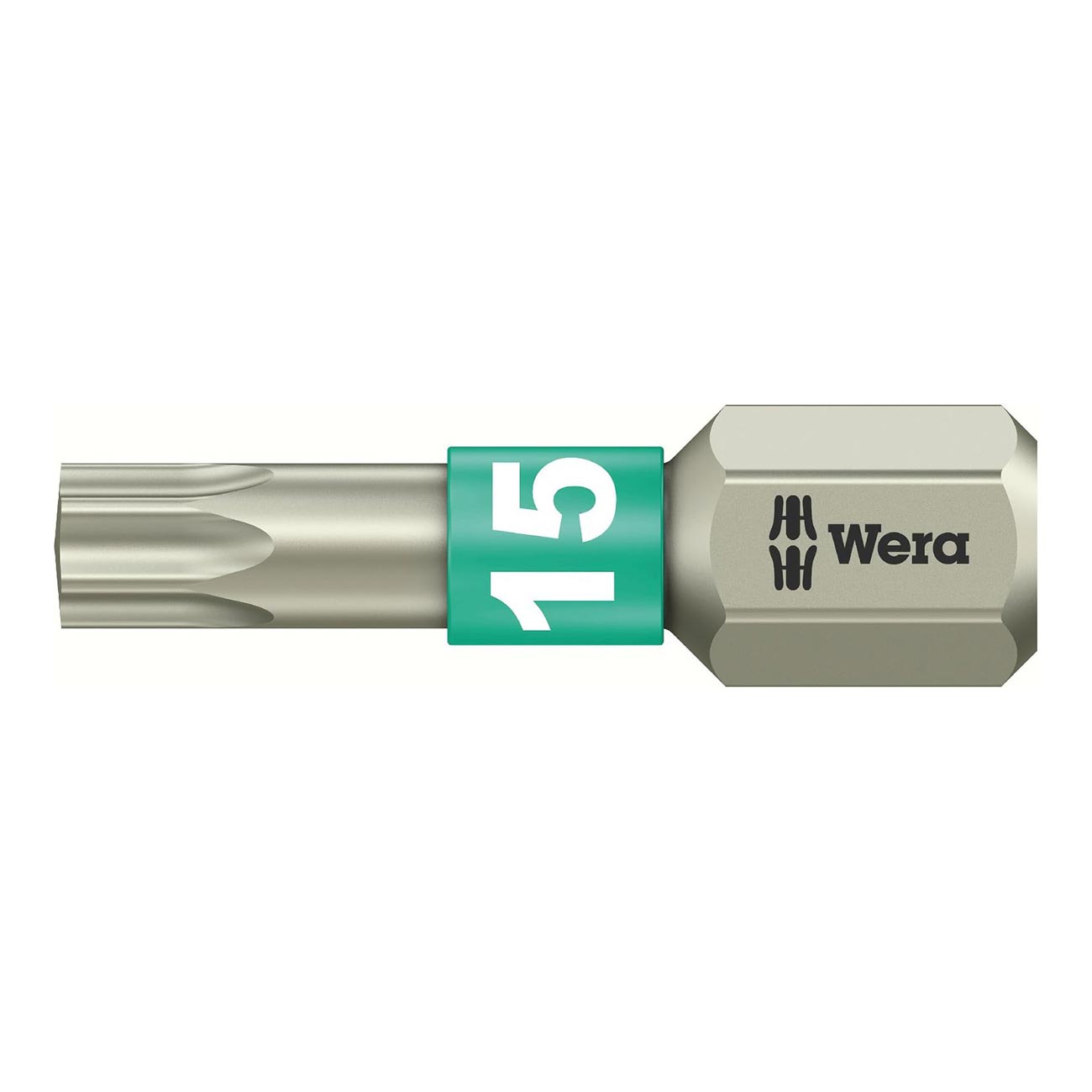 Wera 1/4″ Drive Stainless Steel TORX Bit: TX #15 x 25mm