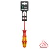 Wera Screwdriver: VDE Insulated Slotted 4.0 x 100mm with Lasertip (On Hang-Tag)