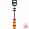 Wera Screwdriver: VDE Insulated Slotted 5.5 x 125mm with Lasertip (On Hang-Tag)