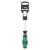 Wera Screwdriver: Slotted 4.0 mm x 100 mm LaserTip (On Hang-Tag)