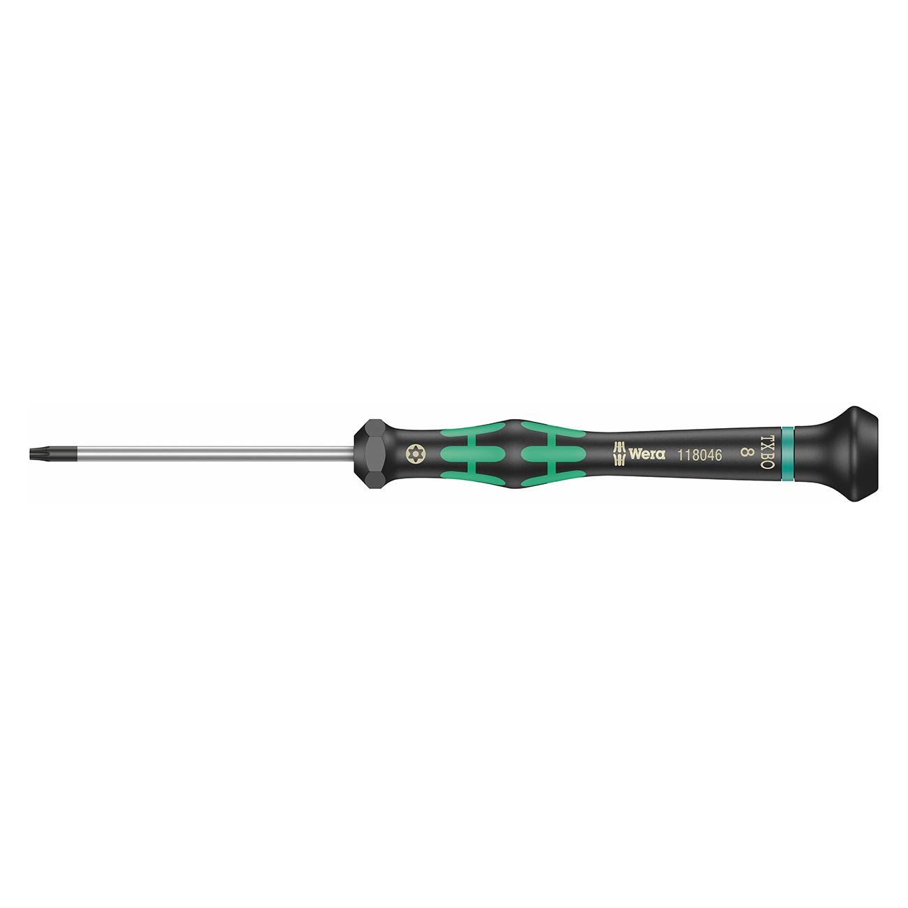 Wera Micro Precision Tamper-Proof TORX Screwdriver - BO TX #8 x 60mm (with Bore Hole)