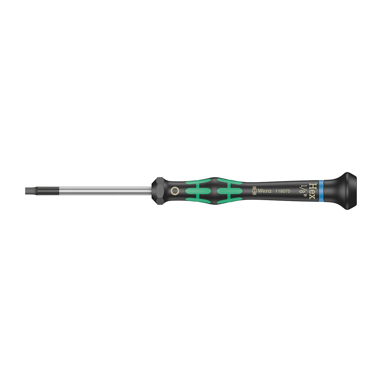 Wera Micro Precision SAE HEX-Plus Screwdriver - 1/8" x 60mm