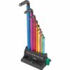 Wera Metric Hex-Plus Color Coded L-Key Wrench Set (9-Piece)
