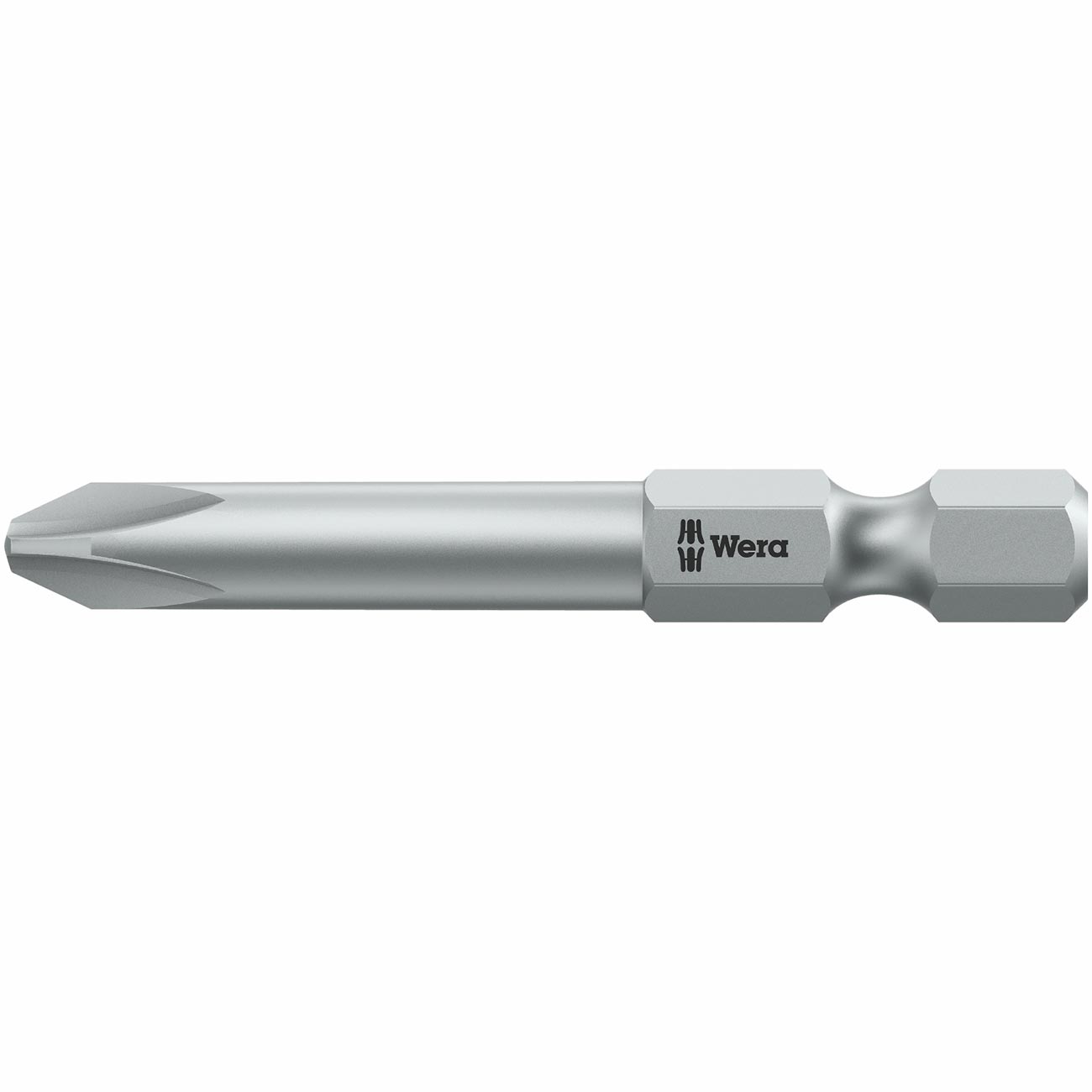 Wera Phillips Long bit: PH #0 Bit x 50mm – 1/4″ Drive