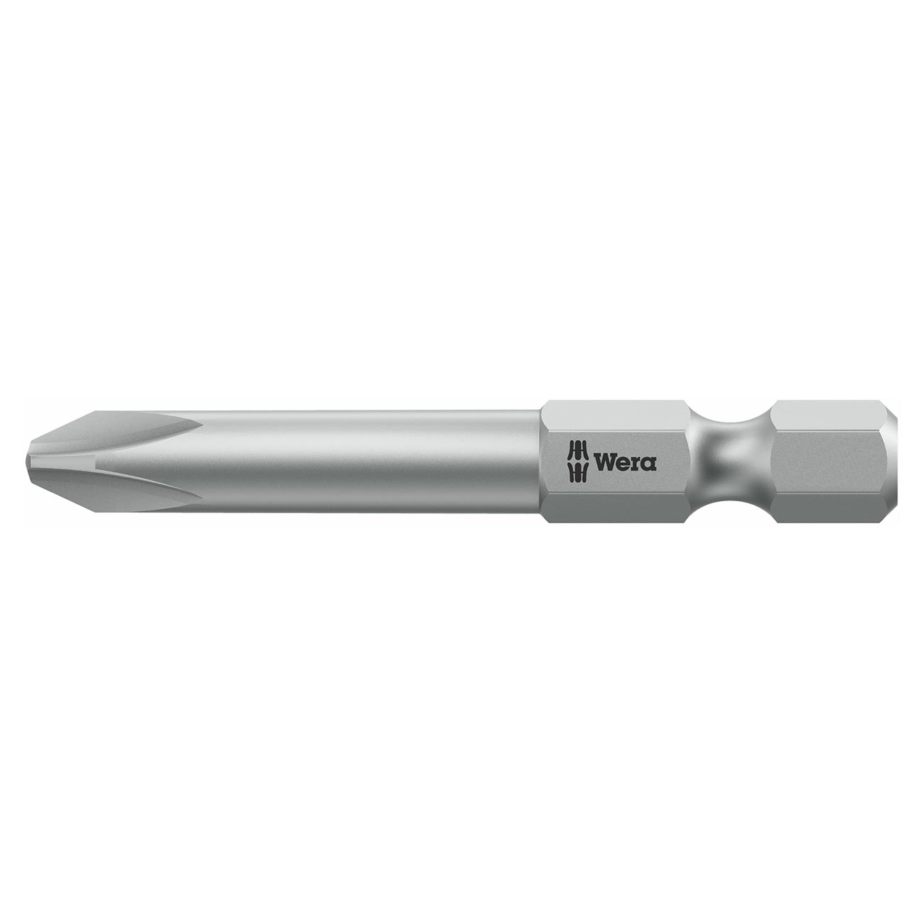 Wera Phillips Extra-hard design Long Bit: PH #4 Bit x 50mm - 1/4″ Drive