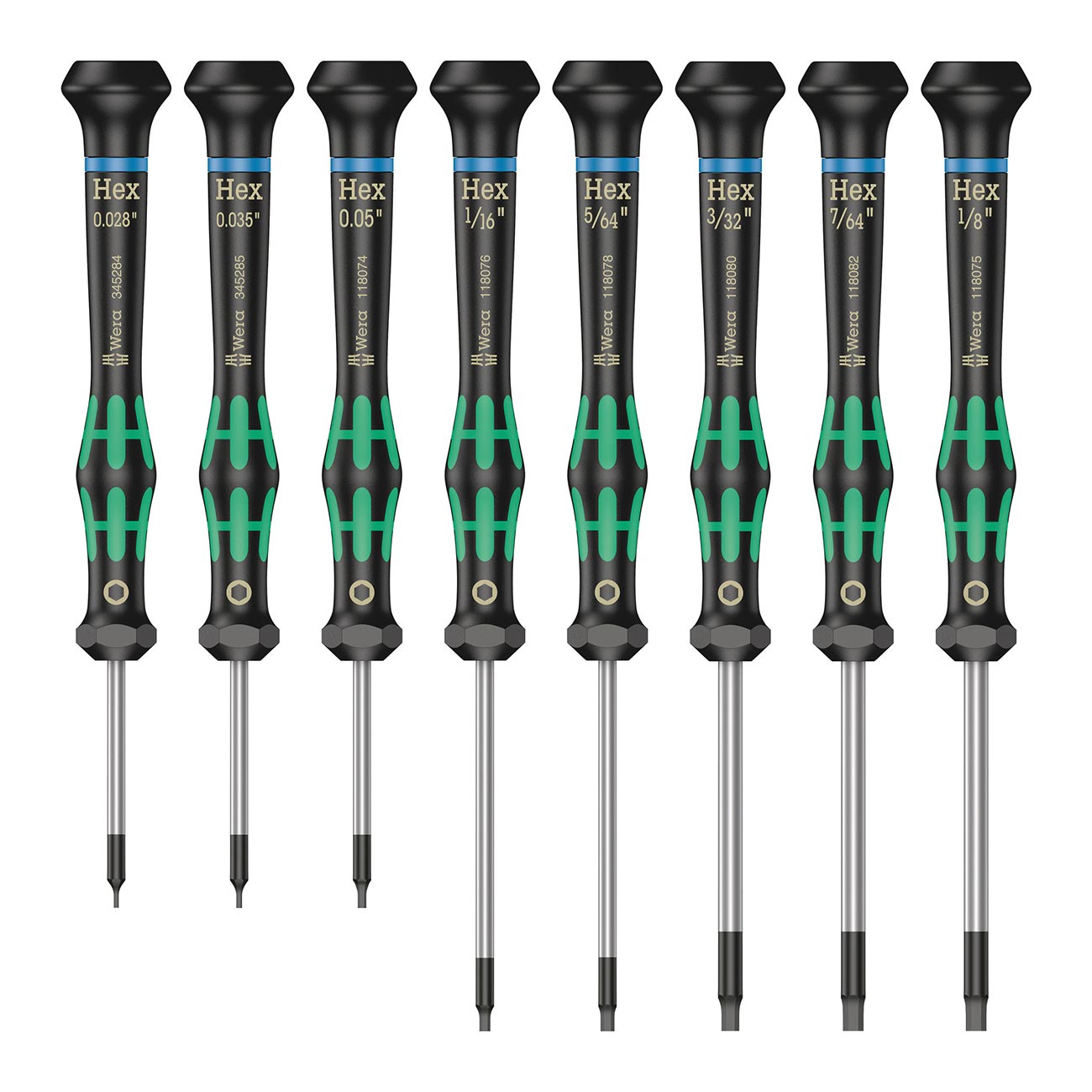Wera Micro Electronics Precision SAE Hex-Plus Screwdriver (8 Piece)