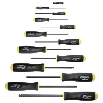 Bondhus Balldriver SAE HEX Ball End Screwdrivers .050" to 3/8" (13 Piece)