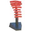 Bondhus Balldriver Metric HEX Ball End T-Handle Wrenches with Stand 2 to 10mm (8 Piece)