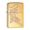Zippo Windproof Lighter - Tiger Design Gold