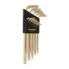Bondhus GoldGuard Plated Balldriver SAE Ball End HEX L-Key Set (13 Piece)