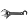 Bahco 10" Wide Jaw Adjustable Wrench with Valve-Persuader Hook