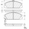 C-Tek Semi-Metallic Brake Pads with Shims