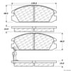 Posi-Quiet Semi-Metallic Brake Pads with Hardware