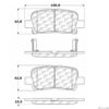 Posi-Quiet Extended Wear Semi-Metallic Brake Pads with Shims and Hardware