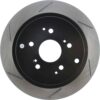 StopTech Sport Slotted Brake Rotor; Rear Left (313 mm)