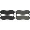 Centric Premium Semi-Metallic Brake Pads with Shims and Hardware