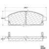 Centric Premium Ceramic Brake Pads with Shims and Hardware