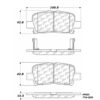 Centric Premium Ceramic Brake Pads with Shims and Hardware