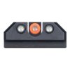Night Fision Night Sight Set for CZ-USA P-07/P-09 Orange Tritium Front Ring/U-Notched Tritium Black