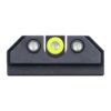 Night Fision Night Sight Set for CZ-USA P-10 C/F Yellow Front Ring/Black U-Notched Rear Rings