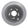 DFC Brake Rotor - Drilled and Slotted - Silver