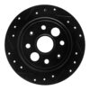 DFC Brake Rotor - Drilled and Slotted - Black