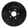 DFC Brake Rotor - Drilled and Slotted - Black
