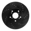 DFC Brake Rotor - Drilled and Slotted - Black