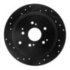 DFC Brake Rotor - Drilled and Slotted - Black