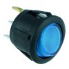 Nippon Round Rocker Switch with Blue LED Illumination (10 pack)