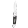 SOG Fielder Folding Knife 3.3" Satin Clip Point Blade Black G10 Handles