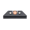 Night Fision Tritium Night Sights for Glock 17/19/34/43/48 - Orange Front Ring/U-Notch Black Rear Ri