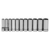 Williams 1/2" Drive Deep SAE Socket Set on Clip Rail  12-Point (11 Piece)