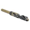 DRILL AMERICA 7/8" Reduced Shank HSS Black & Gold Contractor Drill Bit with 3-Flat Shank