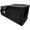 QPower "QBOMB" ‘07 - ‘13  GMC/Chevy Crew Cab Center Console Single 12" Vented Empty Woofer Enclosure