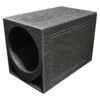 Qpower Single 12" Triangle Ported Finished w/Bed Liner