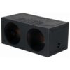 Qpower Dual 15" Sealed Woofer Enclosure withh Bed Liner Spray