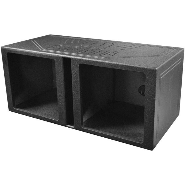 QPower "QBOMB" Dual Square 15" Vented Empty Enclosure