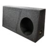 Qpower Single 10" Truck Ported SPL Empty Woofer Box with Bed Liner Spray