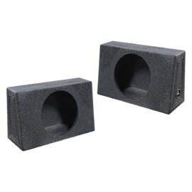 Qpower QBOMB Single 12" Empty Woofer Box Mounts behind seat